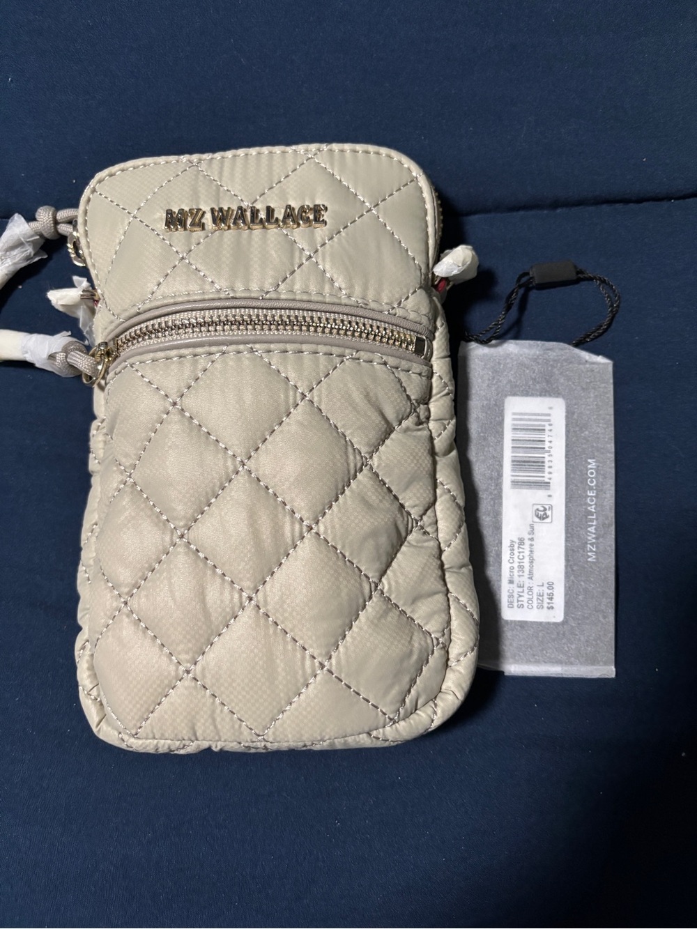 MZ Wallace Micro Crosby Crossbody in Navy